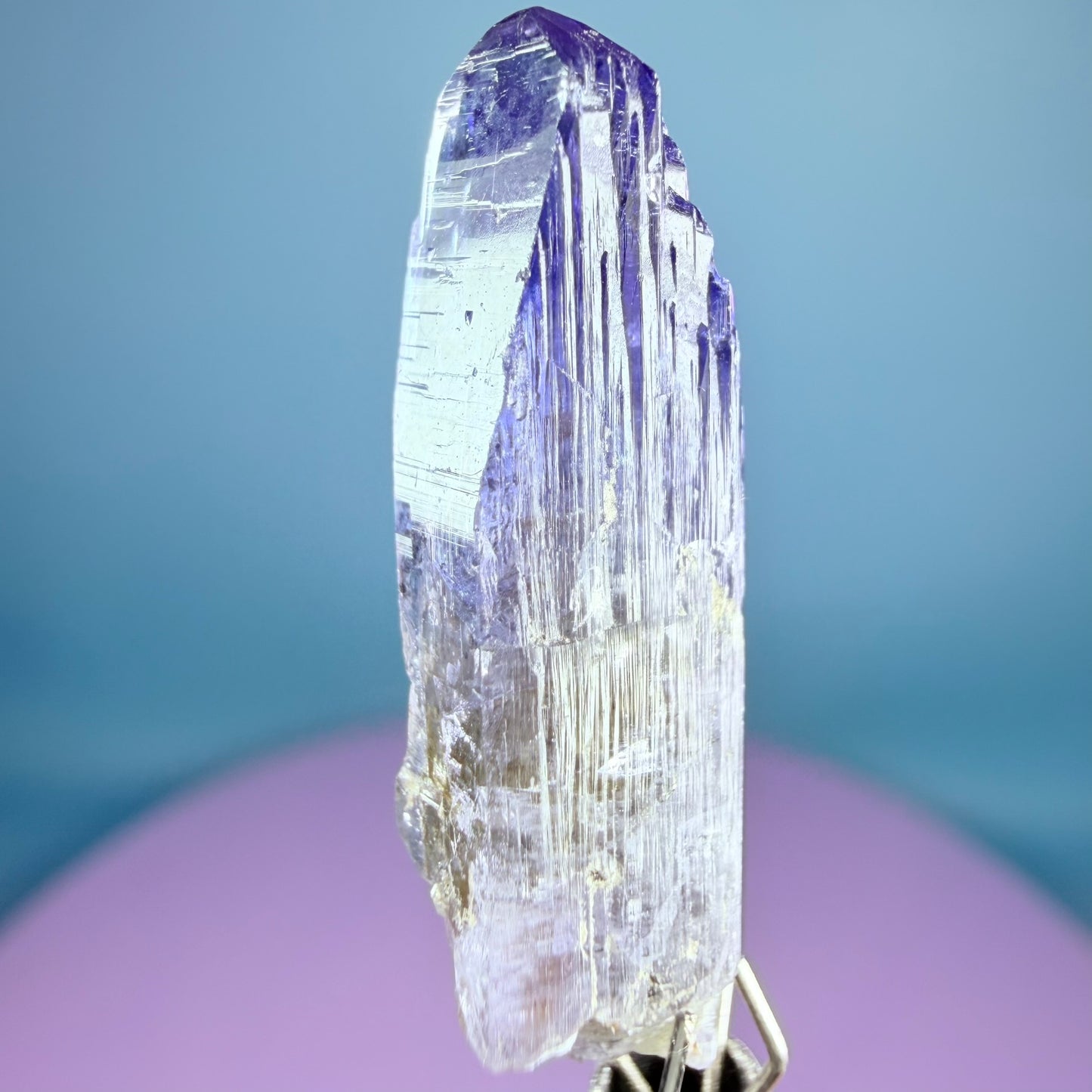 Rare Tanzanite AAA Grade Crystal Point Specimen in Box, Tanzania (Video)