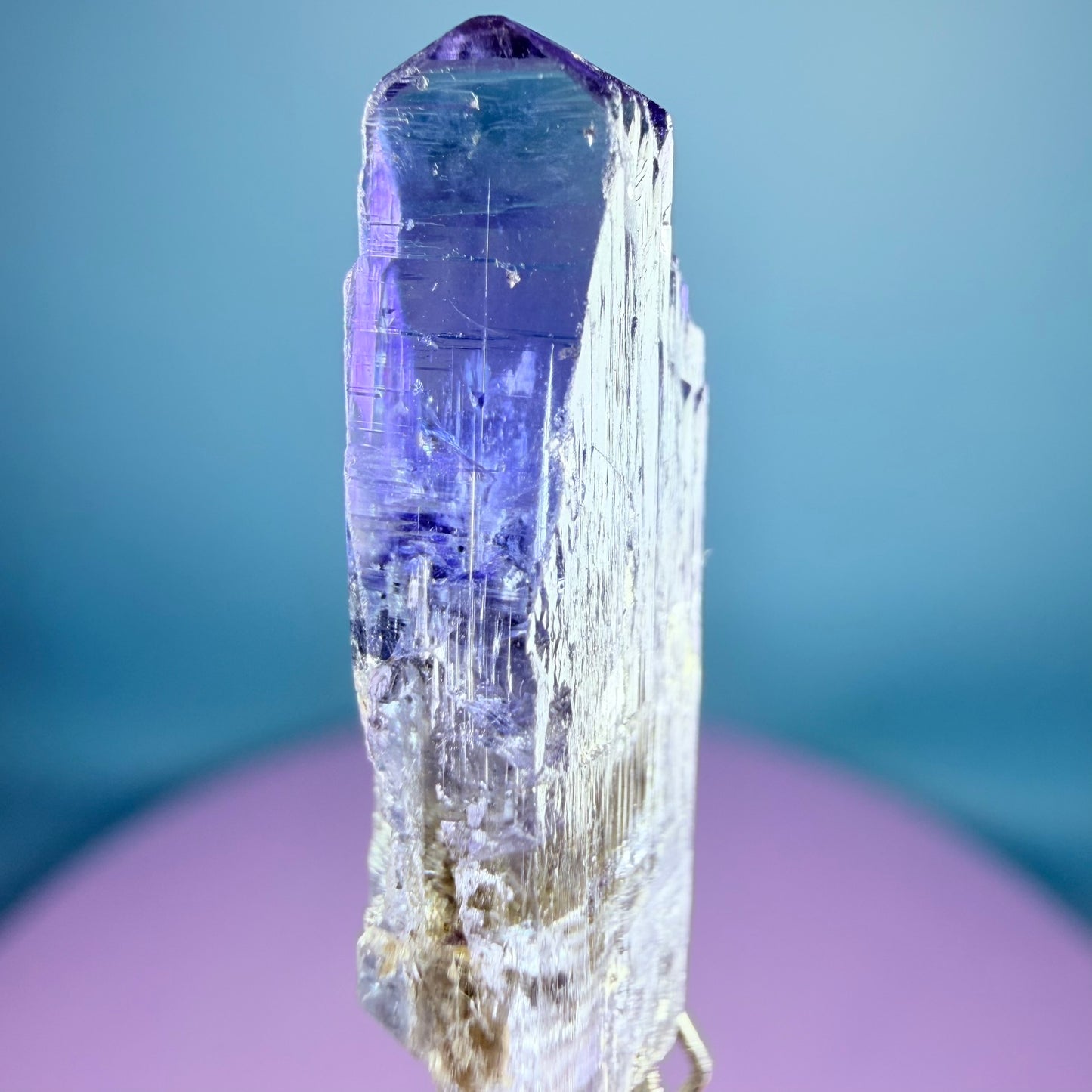 Rare Tanzanite AAA Grade Crystal Point Specimen in Box, Tanzania (Video)