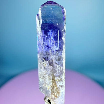 Rare Tanzanite AAA Grade Crystal Point Specimen in Box, Tanzania (Video)
