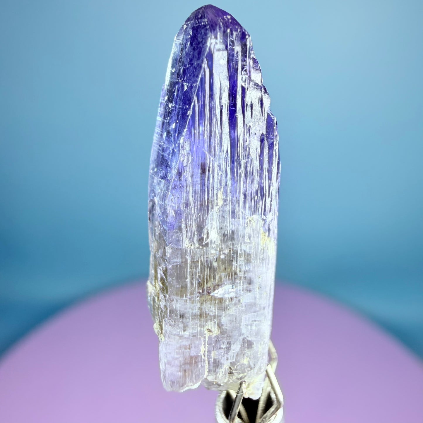 Rare Tanzanite AAA Grade Crystal Point Specimen in Box, Tanzania (Video)