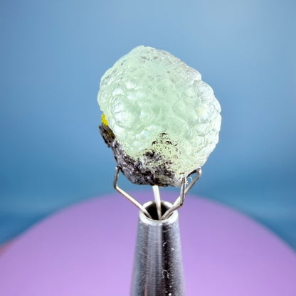 Rare Blue Botryoidal Brucite + Sturmantite Crystal Specimen, Pakistan