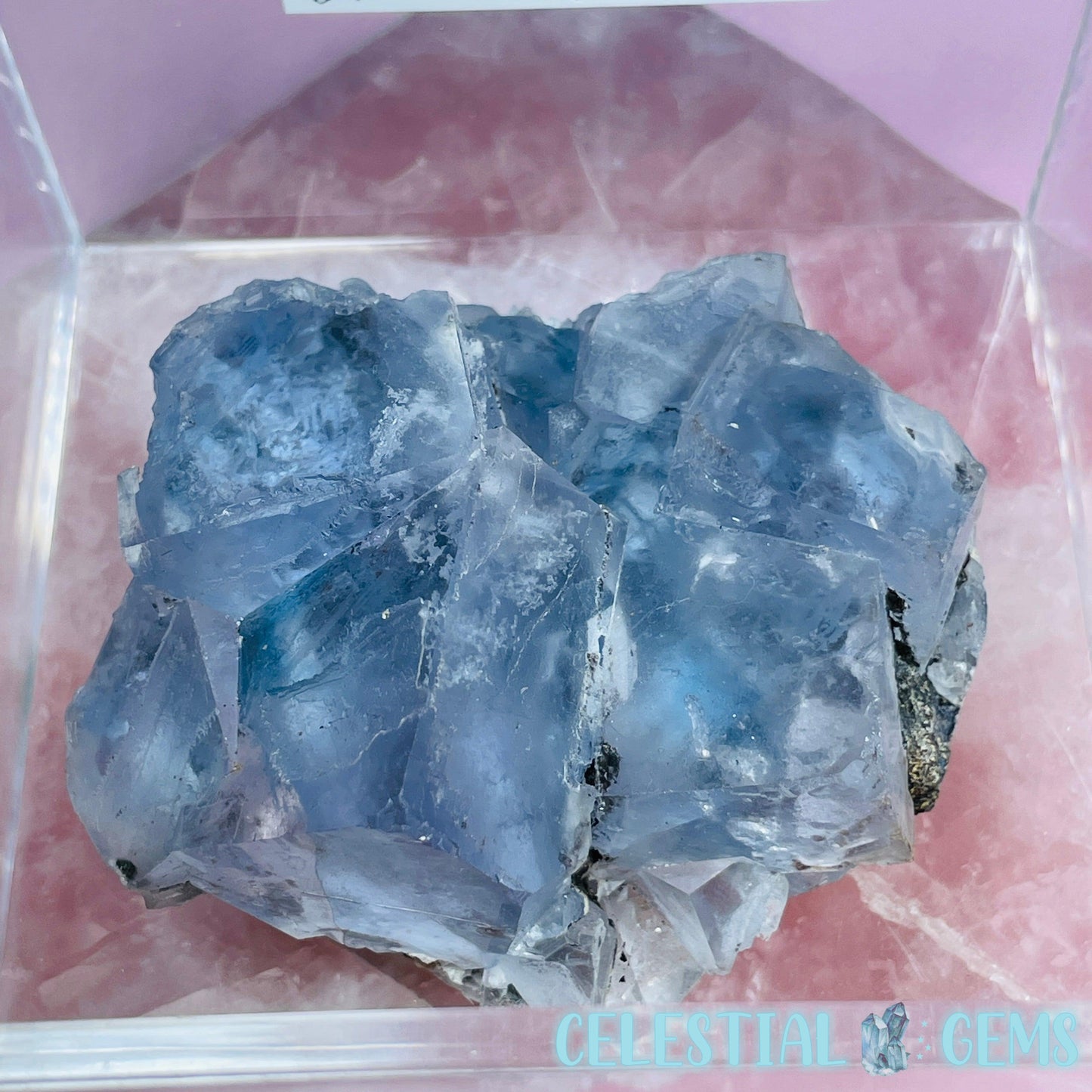 RARE Yaogangxian Blue Fluorite Medium Cluster Specimen