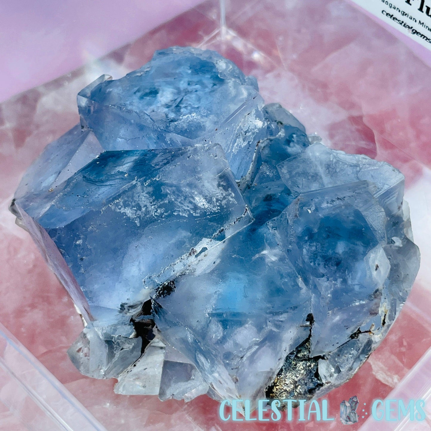 RARE Yaogangxian Blue Fluorite Medium Cluster Specimen