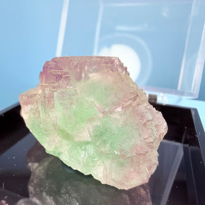 Yaogangxian Colour-Zoned Stepped Fluorite Crystal Specimen