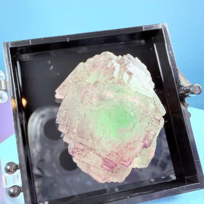 Yaogangxian Colour-Zoned Stepped Fluorite Crystal Specimen