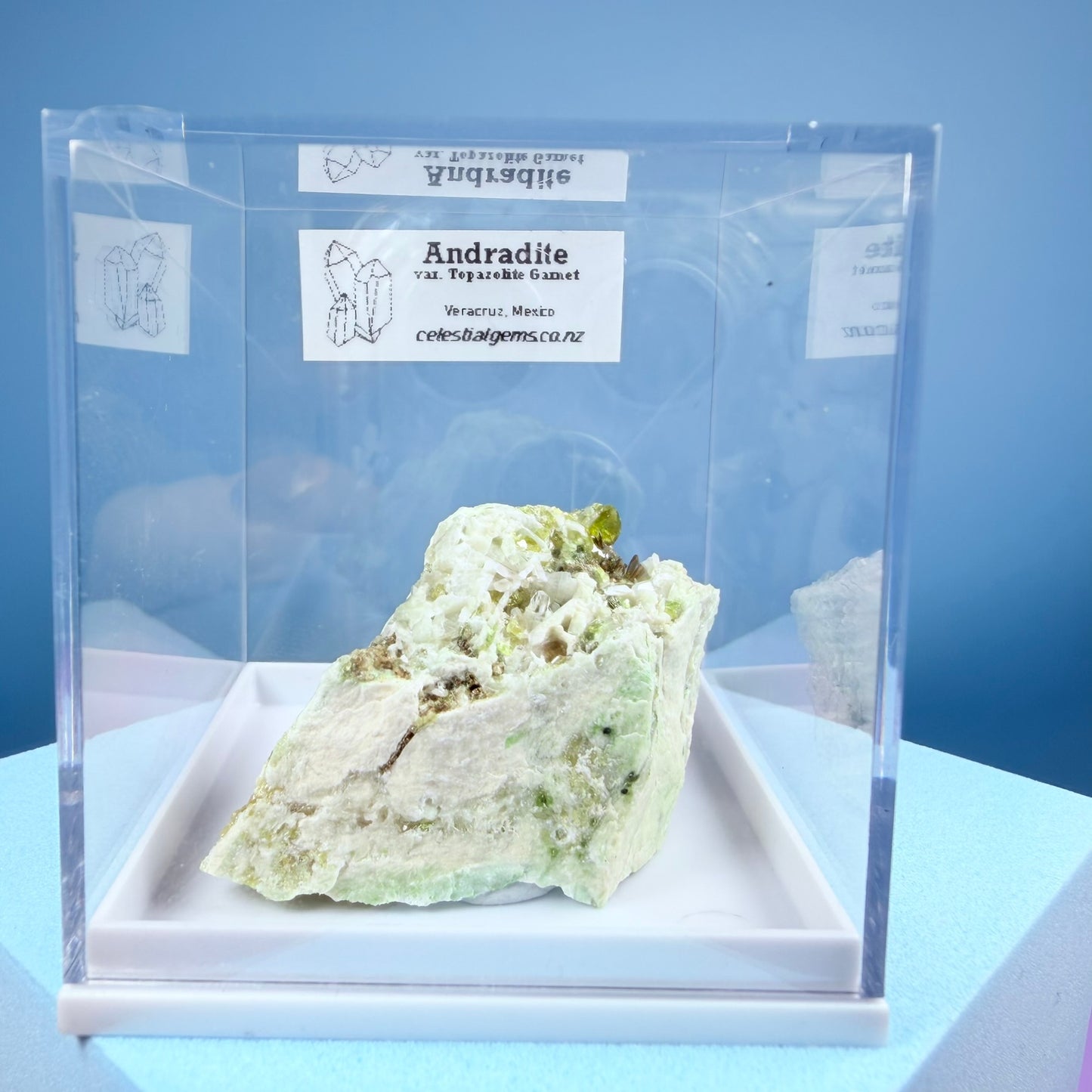 Topazolite (Andradite Garnet) Specimen in Box