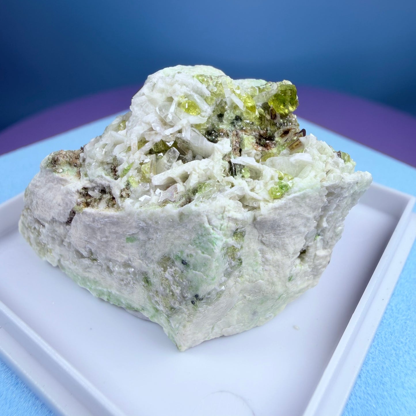 Topazolite (Andradite Garnet) Specimen in Box