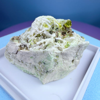 Topazolite (Andradite Garnet) Specimen in Box
