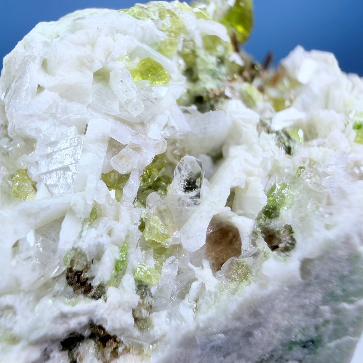 Topazolite (Andradite Garnet) Specimen in Box