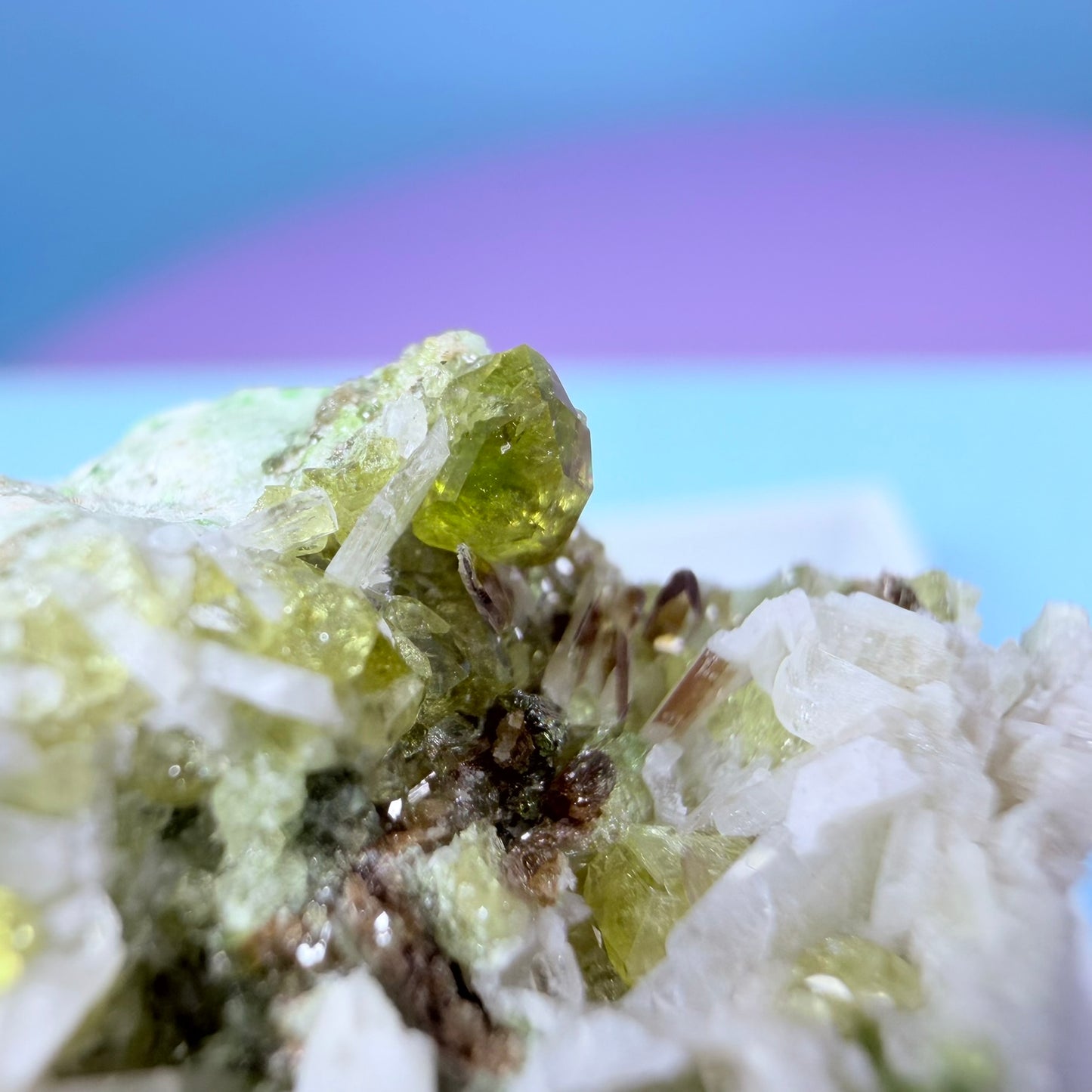 Topazolite (Andradite Garnet) Specimen in Box