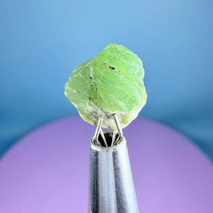 Tsavorite Garnet Crystal Specimen in Pottle