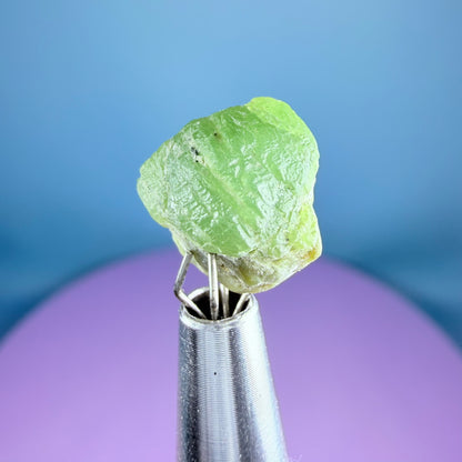 Tsavorite Garnet Crystal Specimen in Pottle