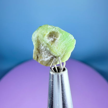 Tsavorite Garnet Crystal Specimen in Pottle