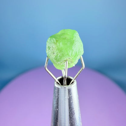 Tsavorite Garnet Crystal Specimen in Pottle