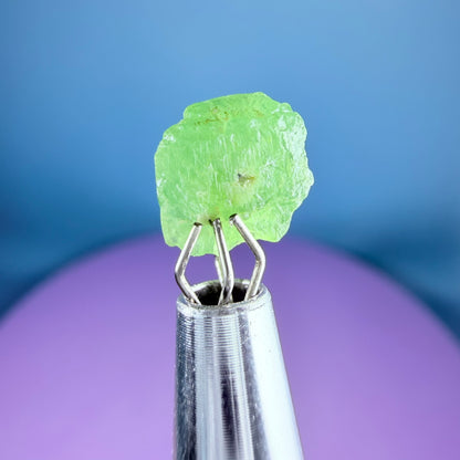Tsavorite Garnet Crystal Specimen in Pottle
