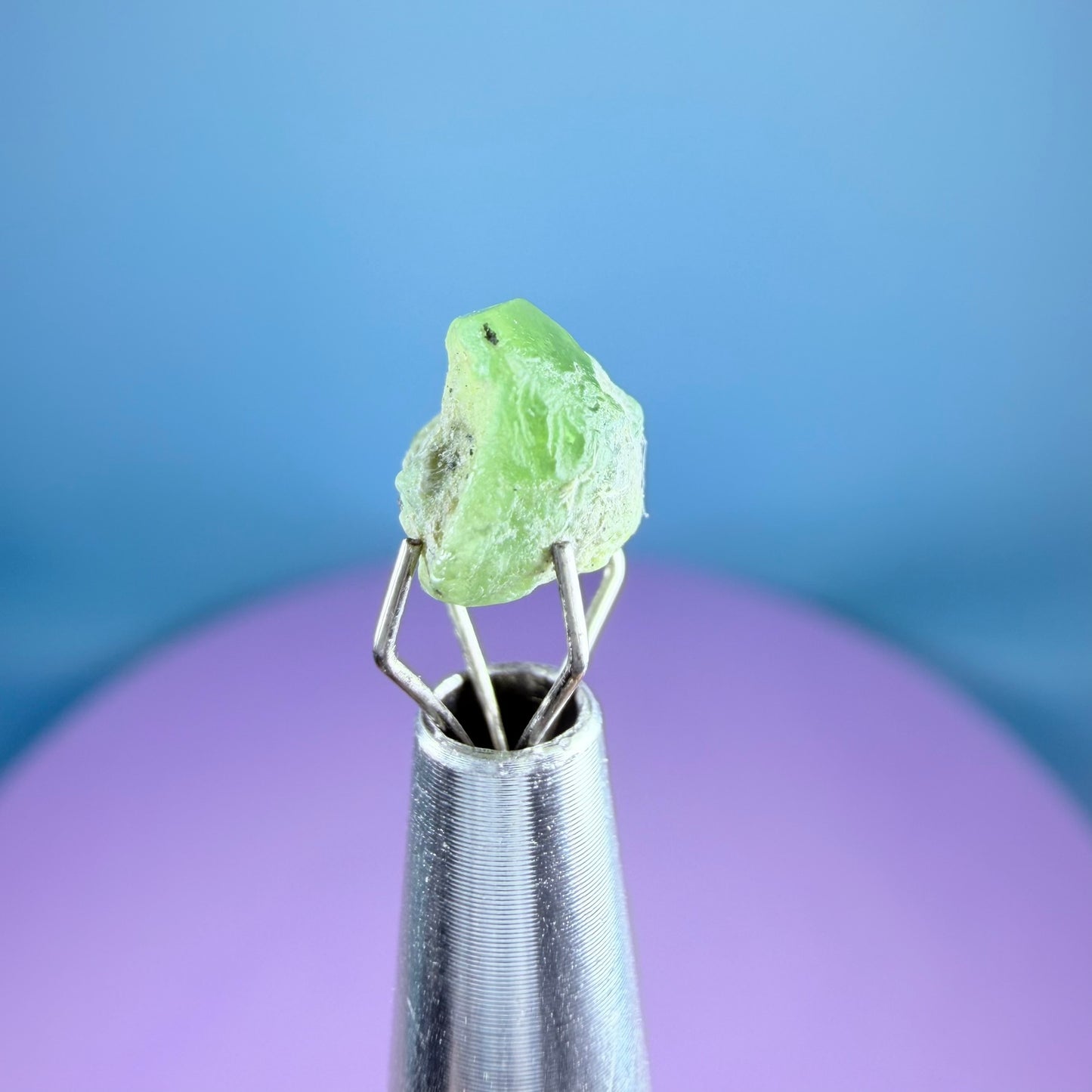 Tsavorite Garnet Crystal Specimen in Pottle