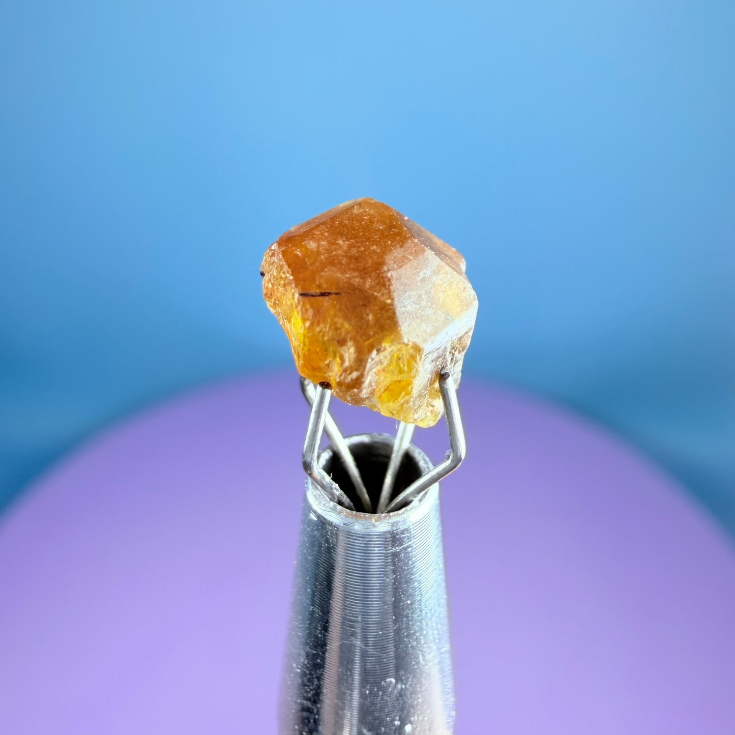 Rare Bastnäsite Crystal Specimen in Pottle