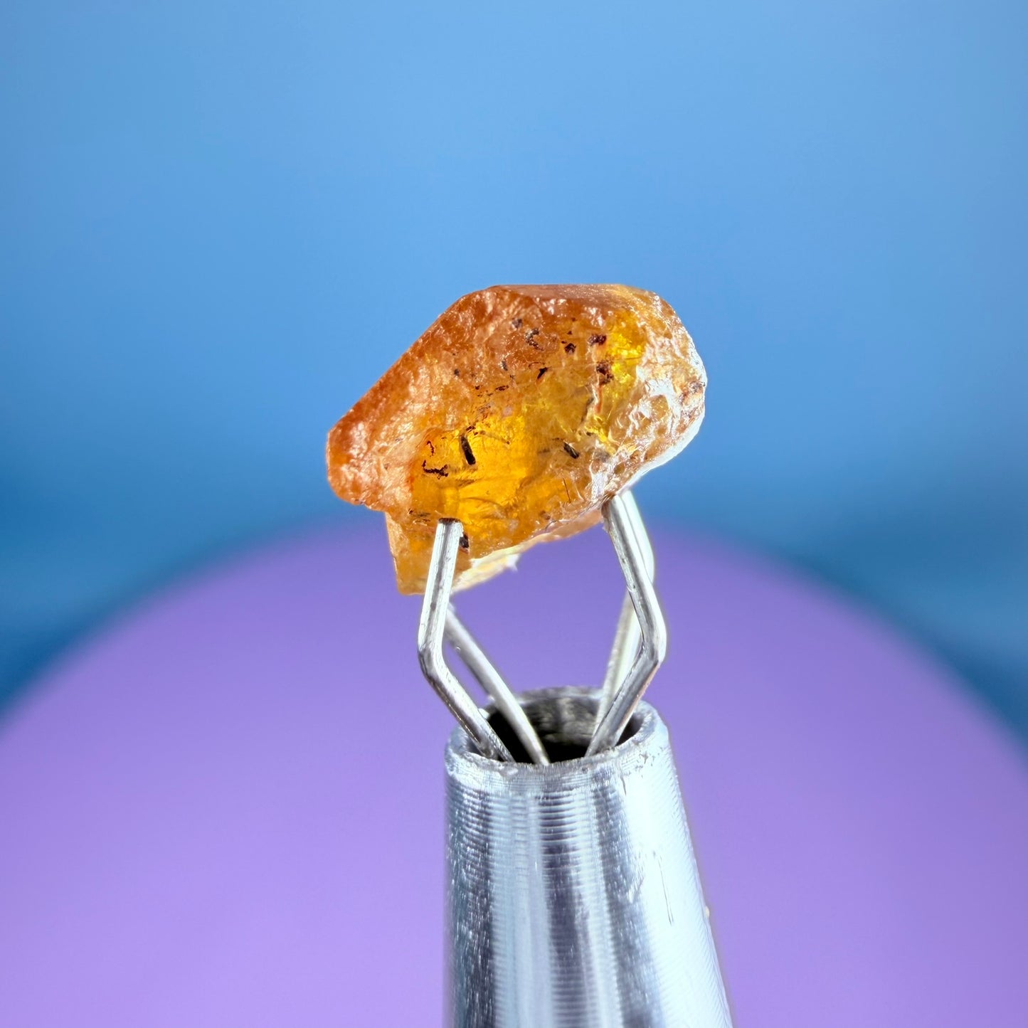 Rare Bastnäsite Crystal Specimen in Pottle