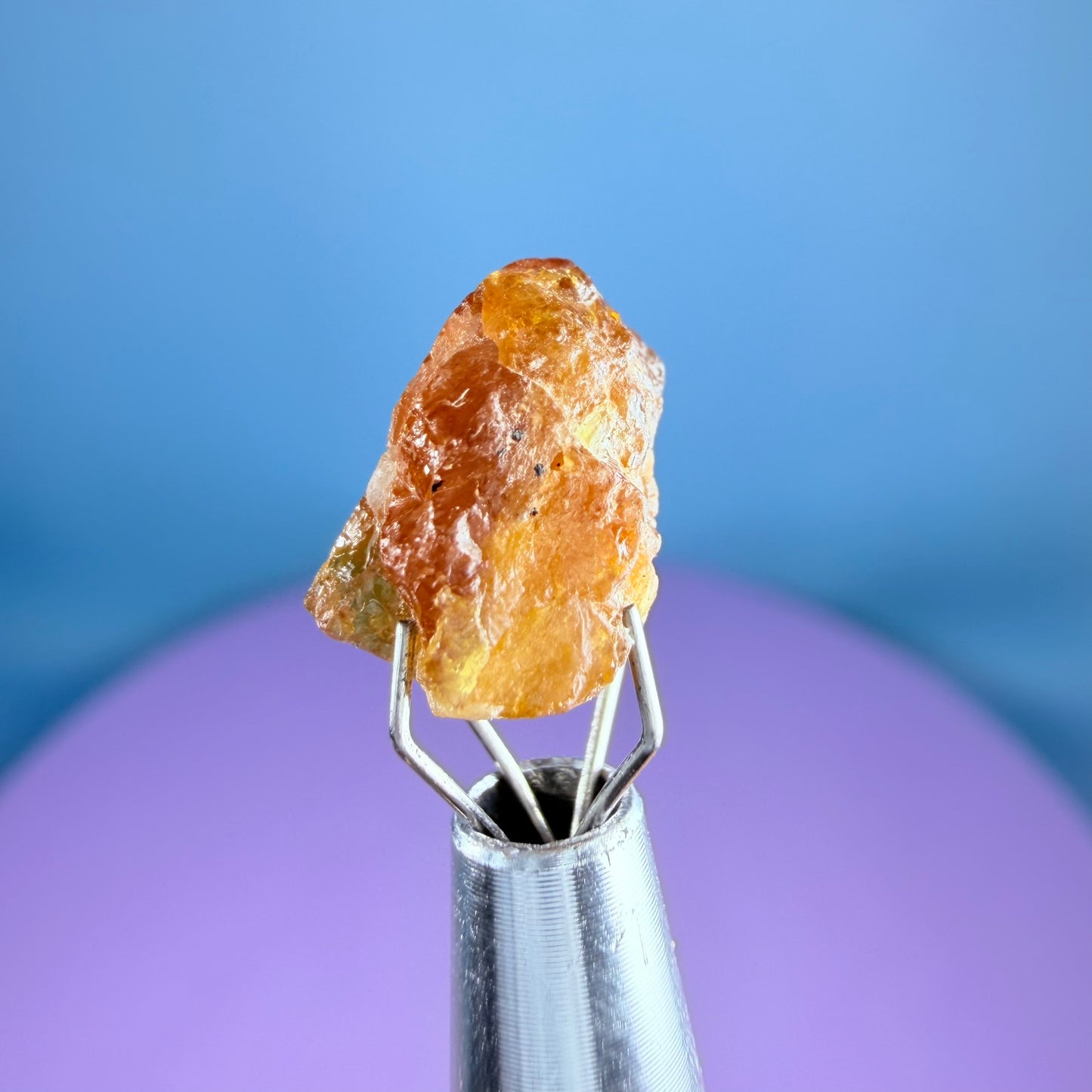 Rare Bastnäsite Crystal Specimen in Pottle