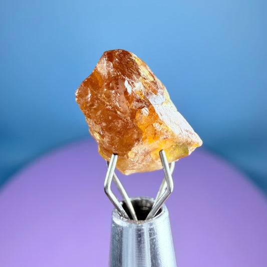 Rare Bastnäsite Crystal Specimen in Pottle