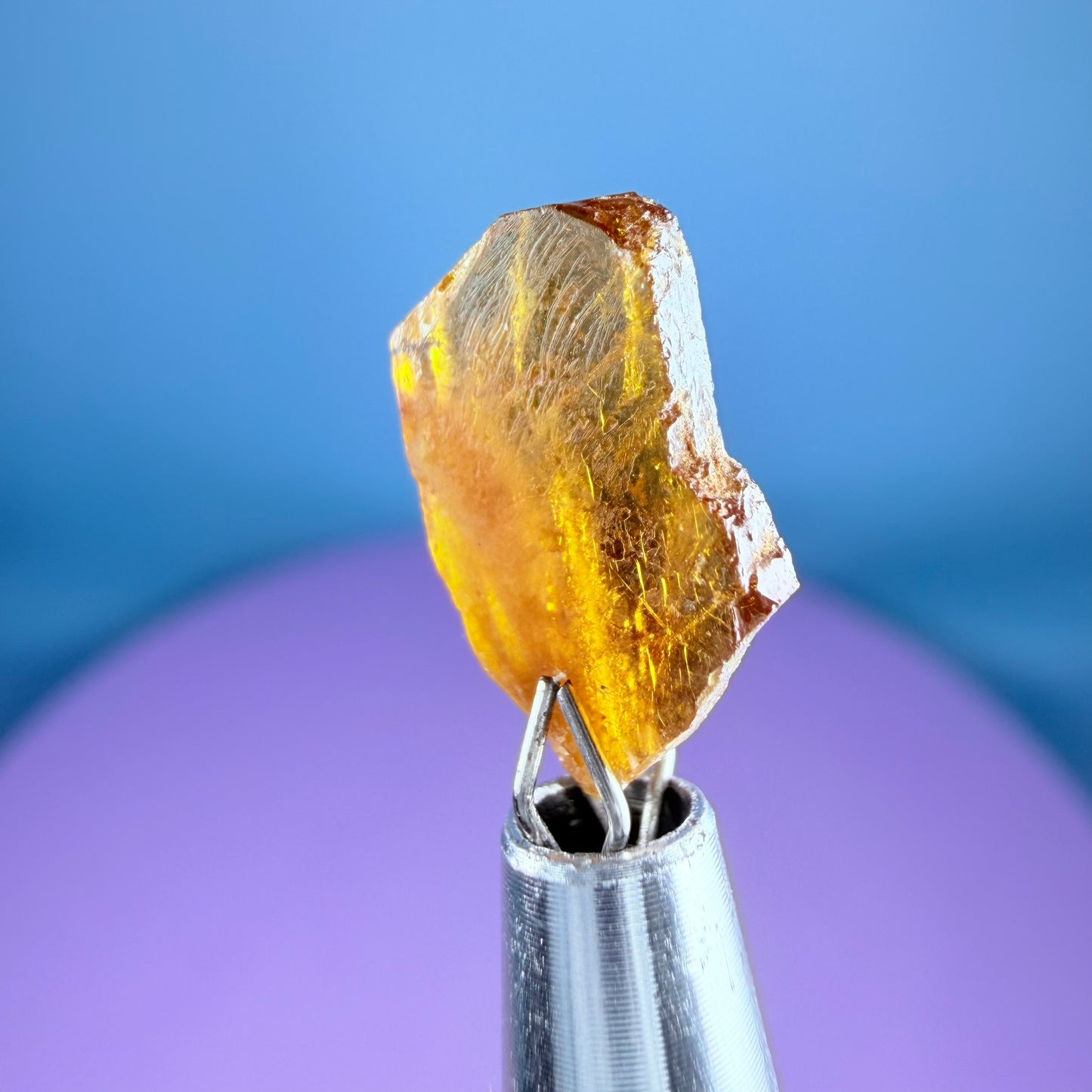 Rare Bastnäsite Crystal Specimen in Pottle