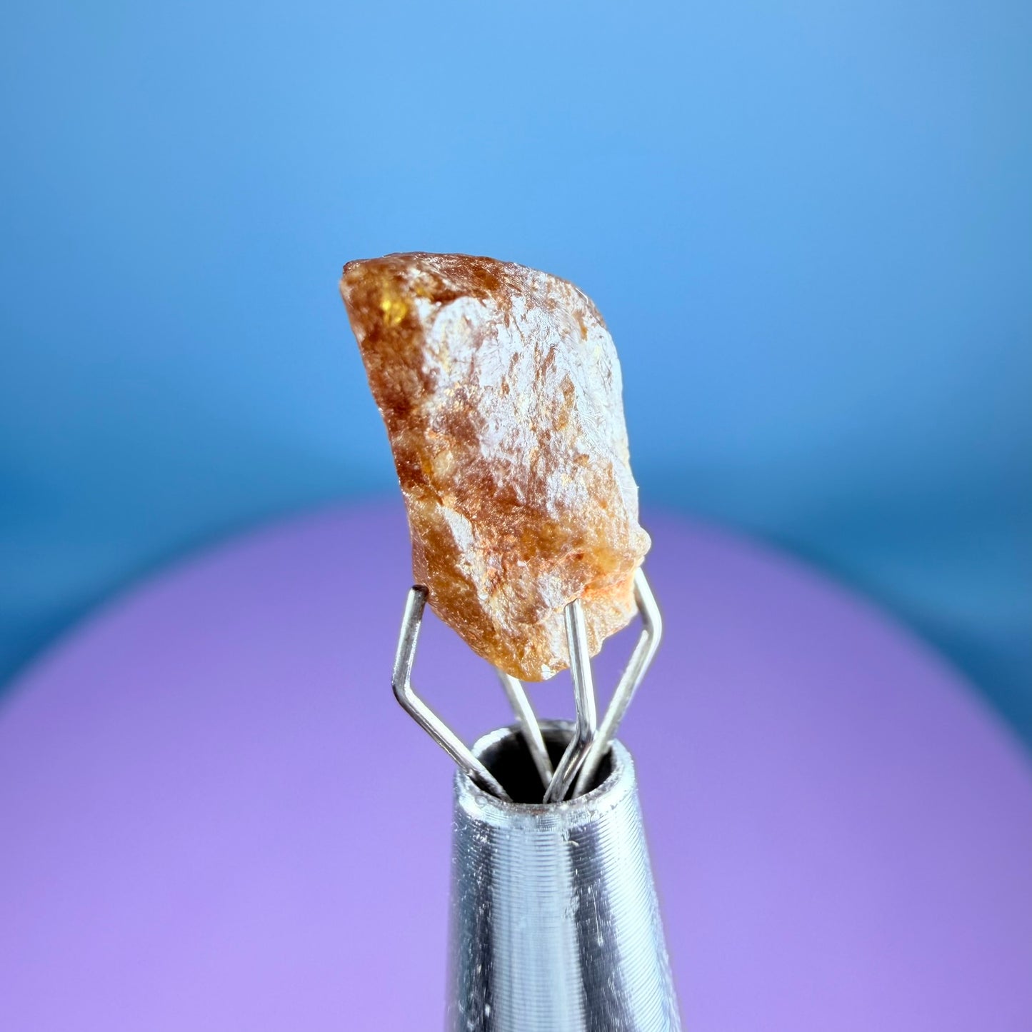 Rare Bastnäsite Crystal Specimen in Pottle