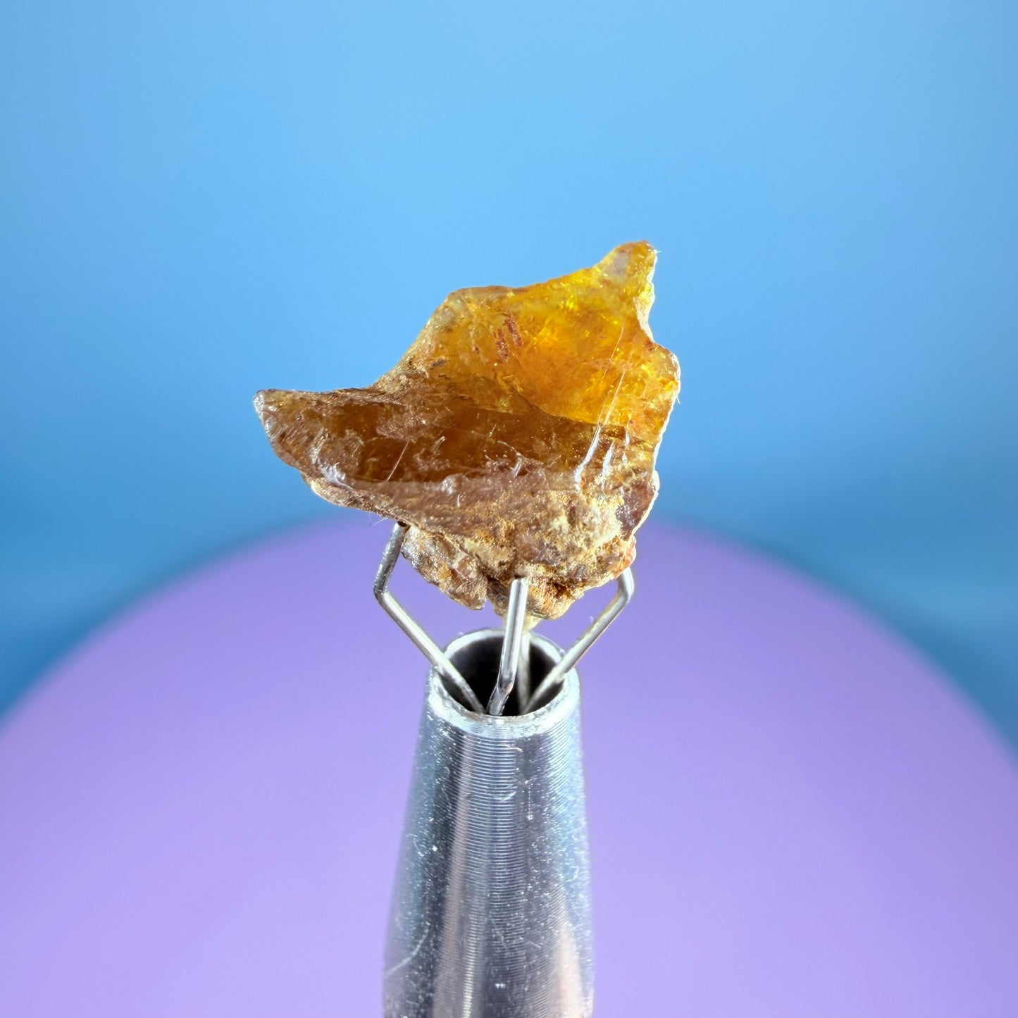Rare Bastnäsite Crystal Specimen in Pottle