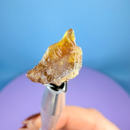 Rare Bastnäsite Crystal Specimen in Pottle