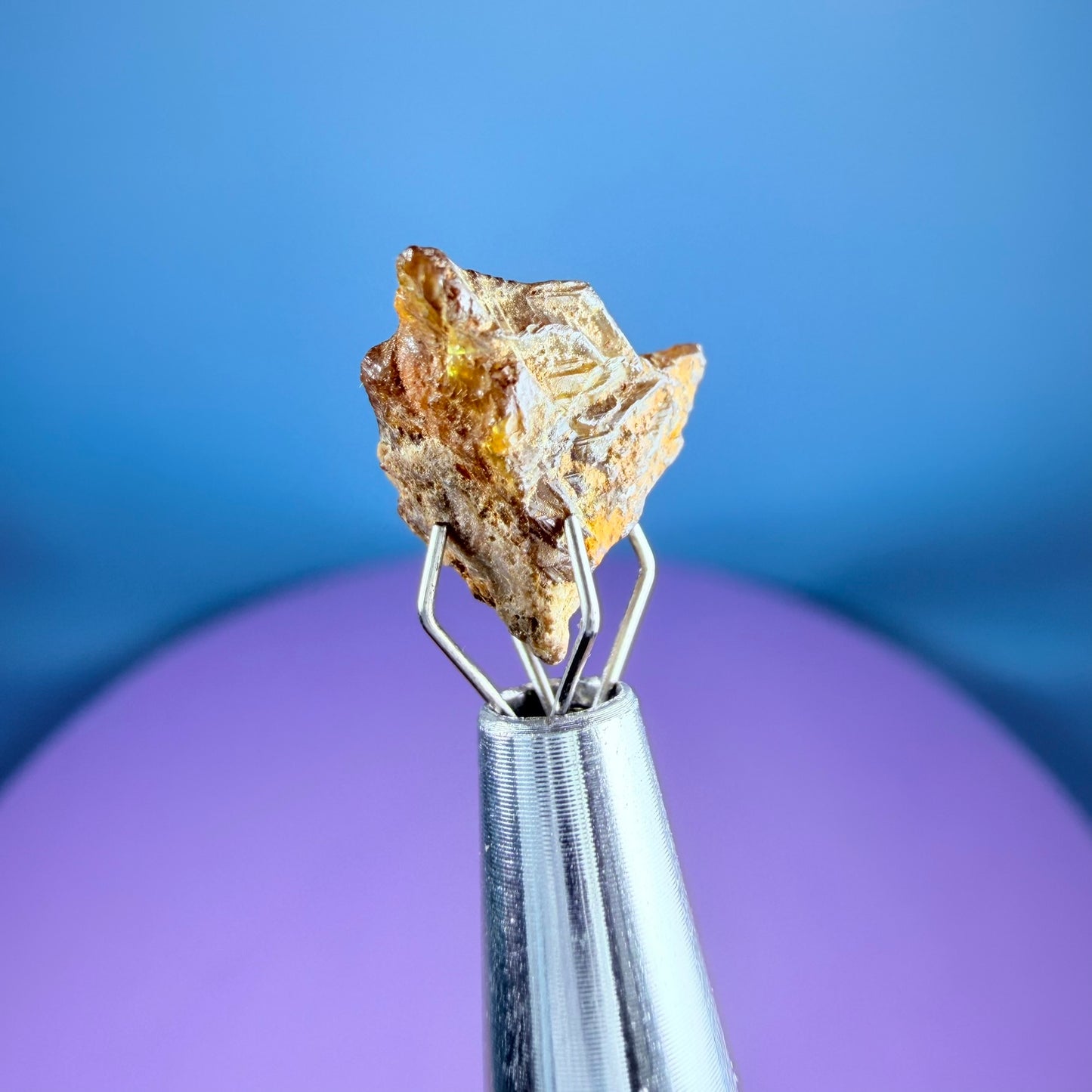Rare Bastnäsite Crystal Specimen in Pottle