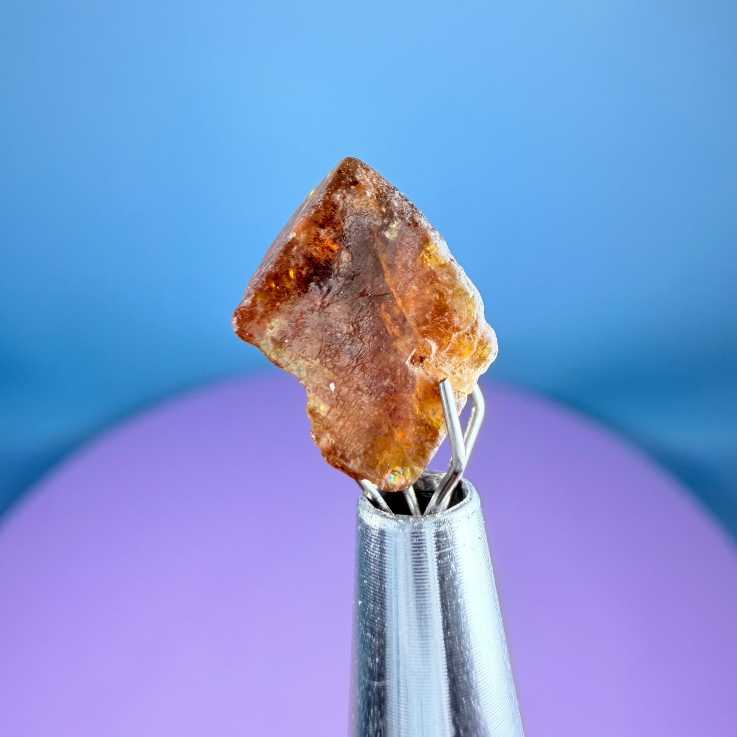 Rare Bastnäsite Crystal Specimen in Pottle