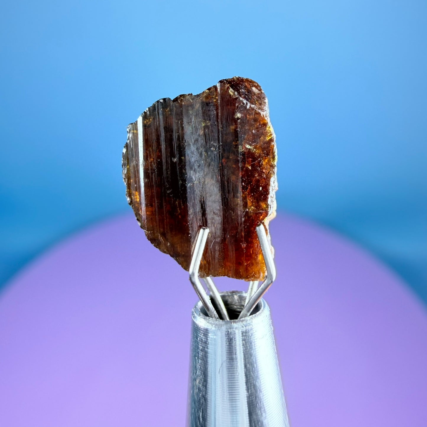 Rare Bastnäsite Crystal Specimen in Pottle