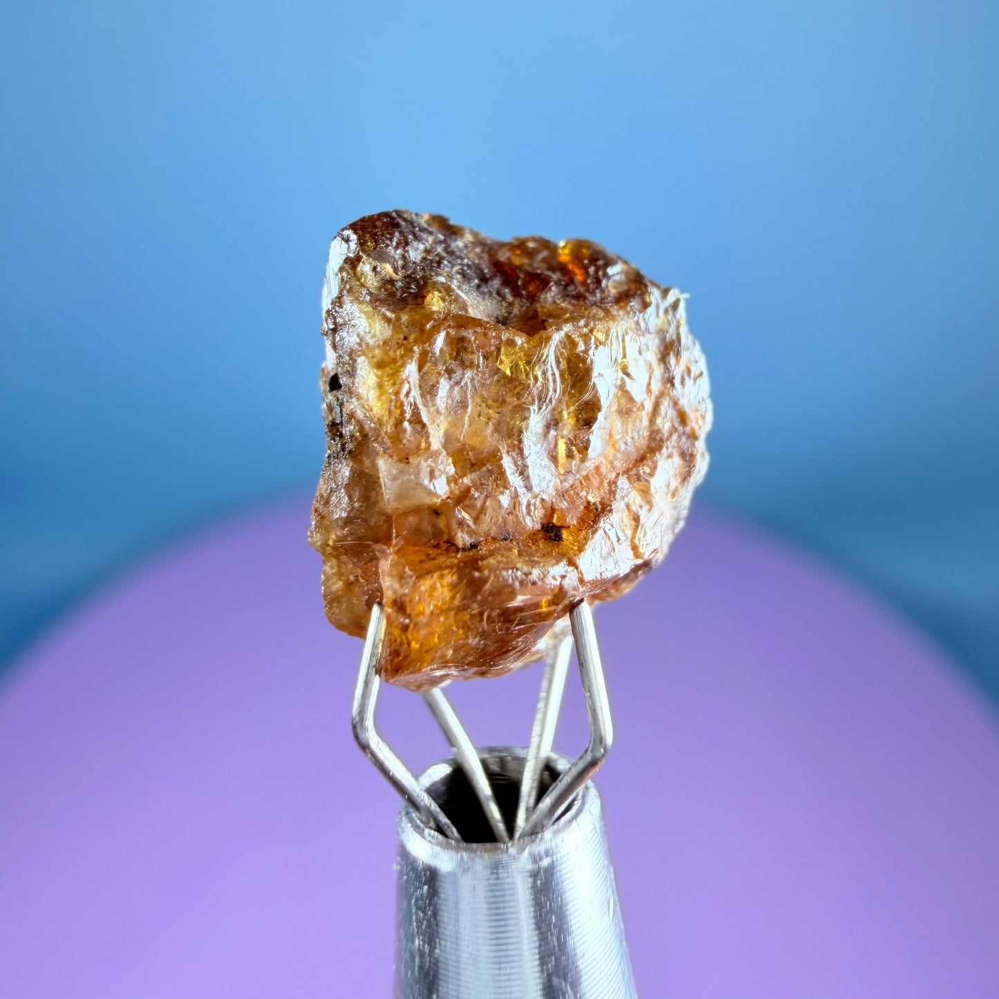 Rare Bastnäsite Crystal Specimen in Pottle