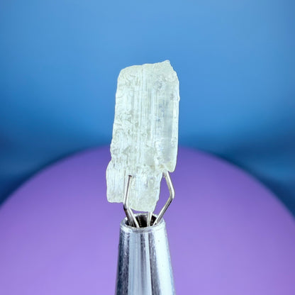 Grey Zoisite Crystal Specimen in Pottle