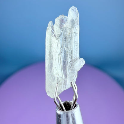 Grey Zoisite Crystal Specimen in Pottle