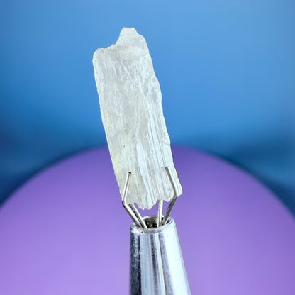 Grey Zoisite Crystal Specimen in Pottle