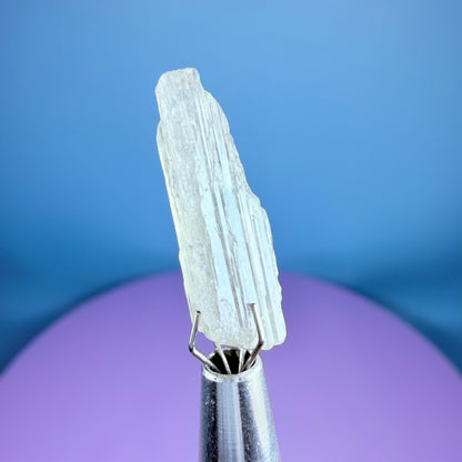 Grey Zoisite Crystal Specimen in Pottle