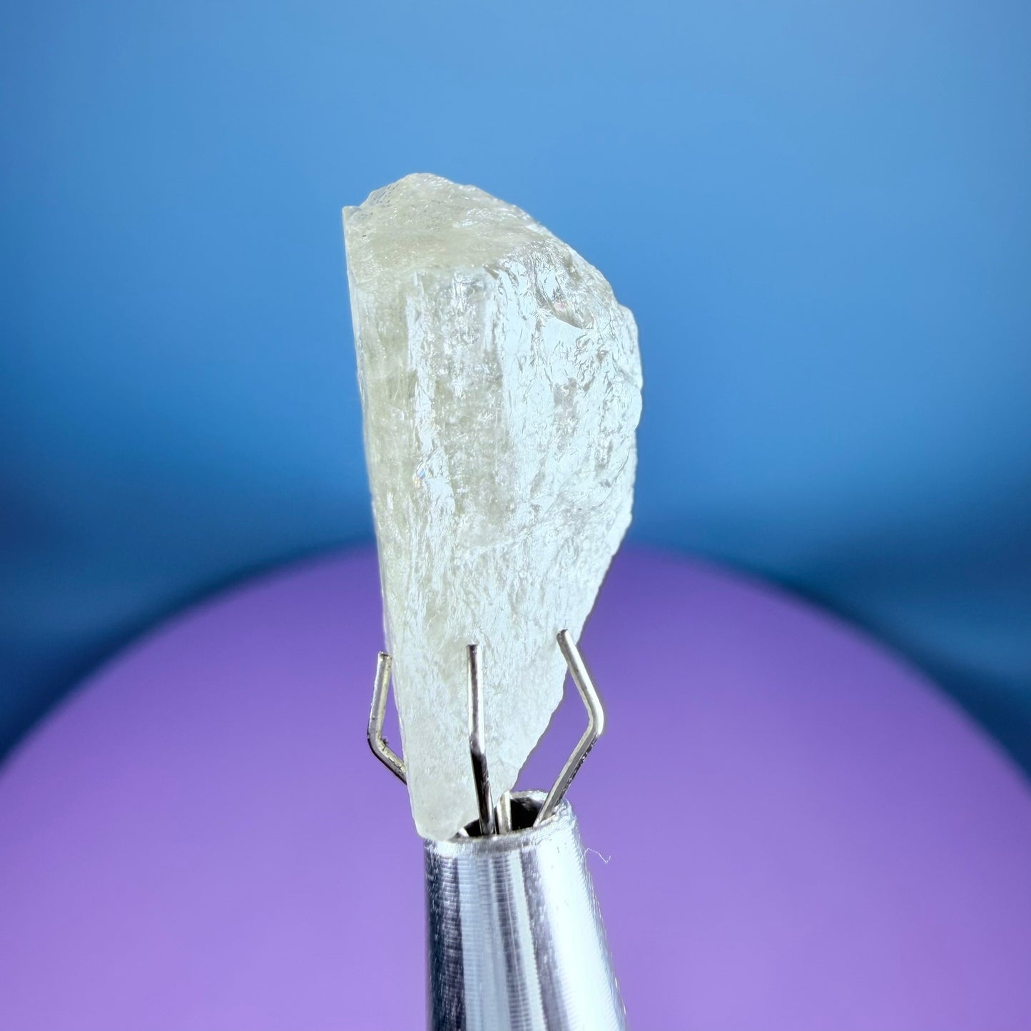 Grey Zoisite Crystal Specimen in Pottle