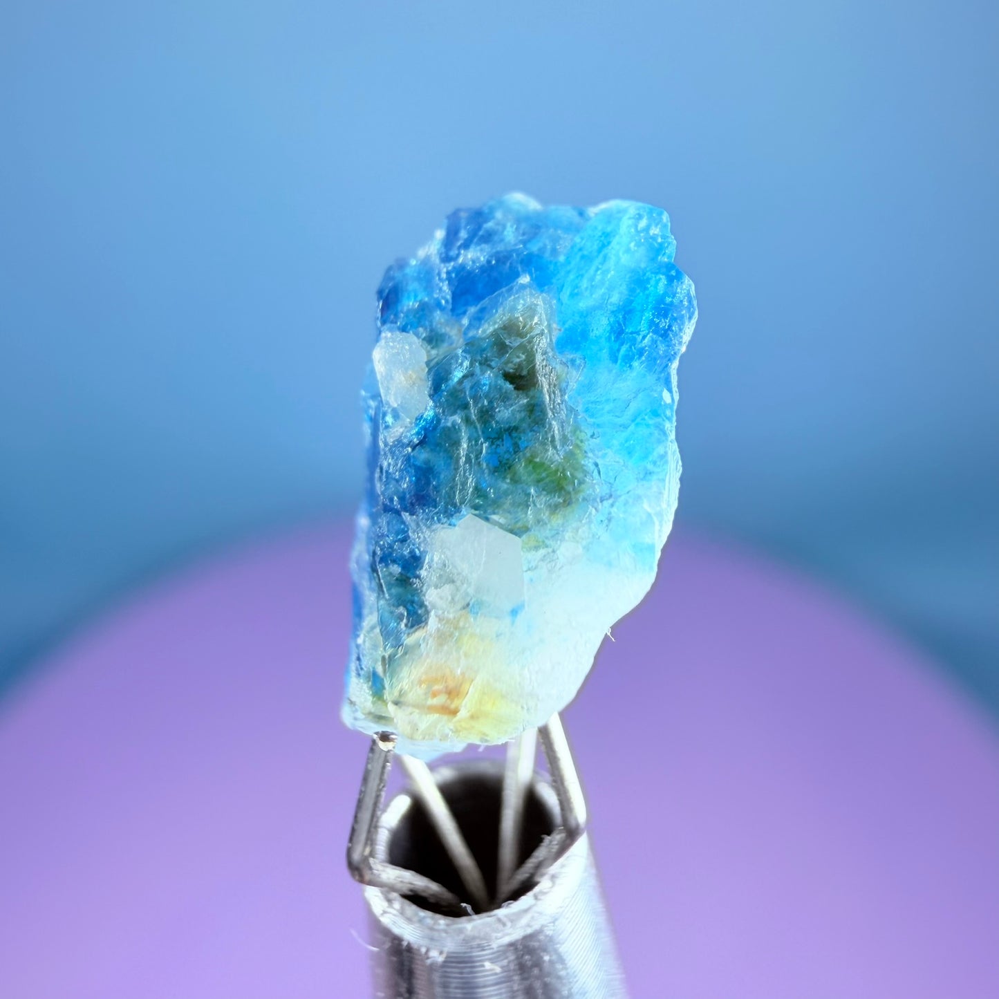 Rare Euclase Crystal Specimen in Pottle