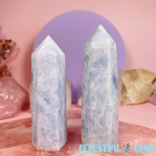 Blue Calcite Small Tower