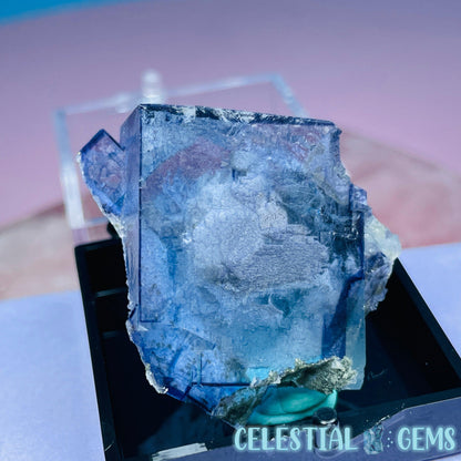 RARE Yaogangxian Colour-Zoned Fluorite + Quartz Mini Cluster Specimen