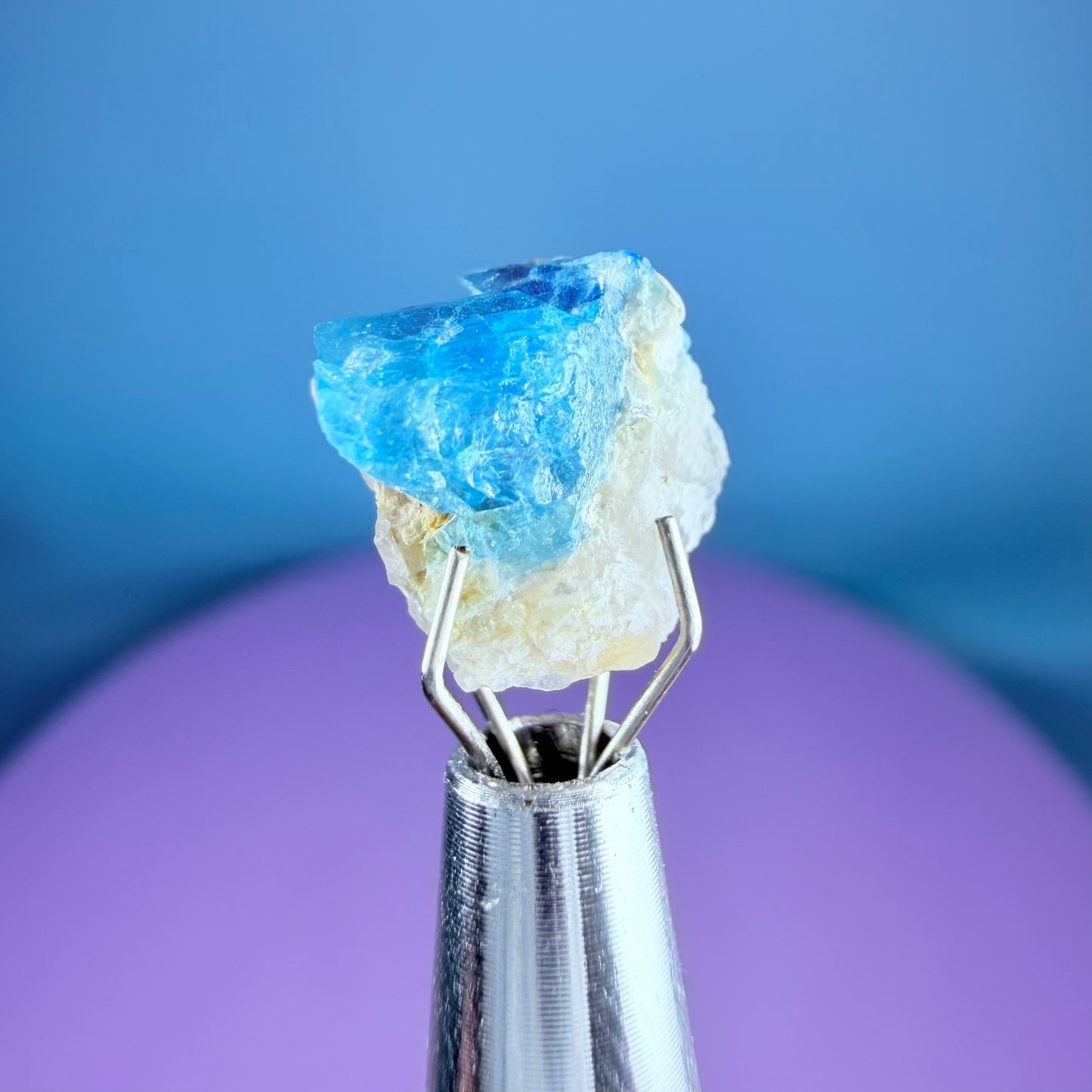 Rare Euclase Crystal Specimen in Pottle