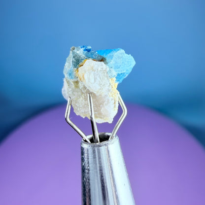 Rare Euclase Crystal Specimen in Pottle