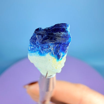 Rare Euclase Crystal Specimen in Pottle