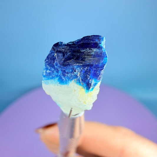 Rare Euclase Crystal Specimen in Pottle