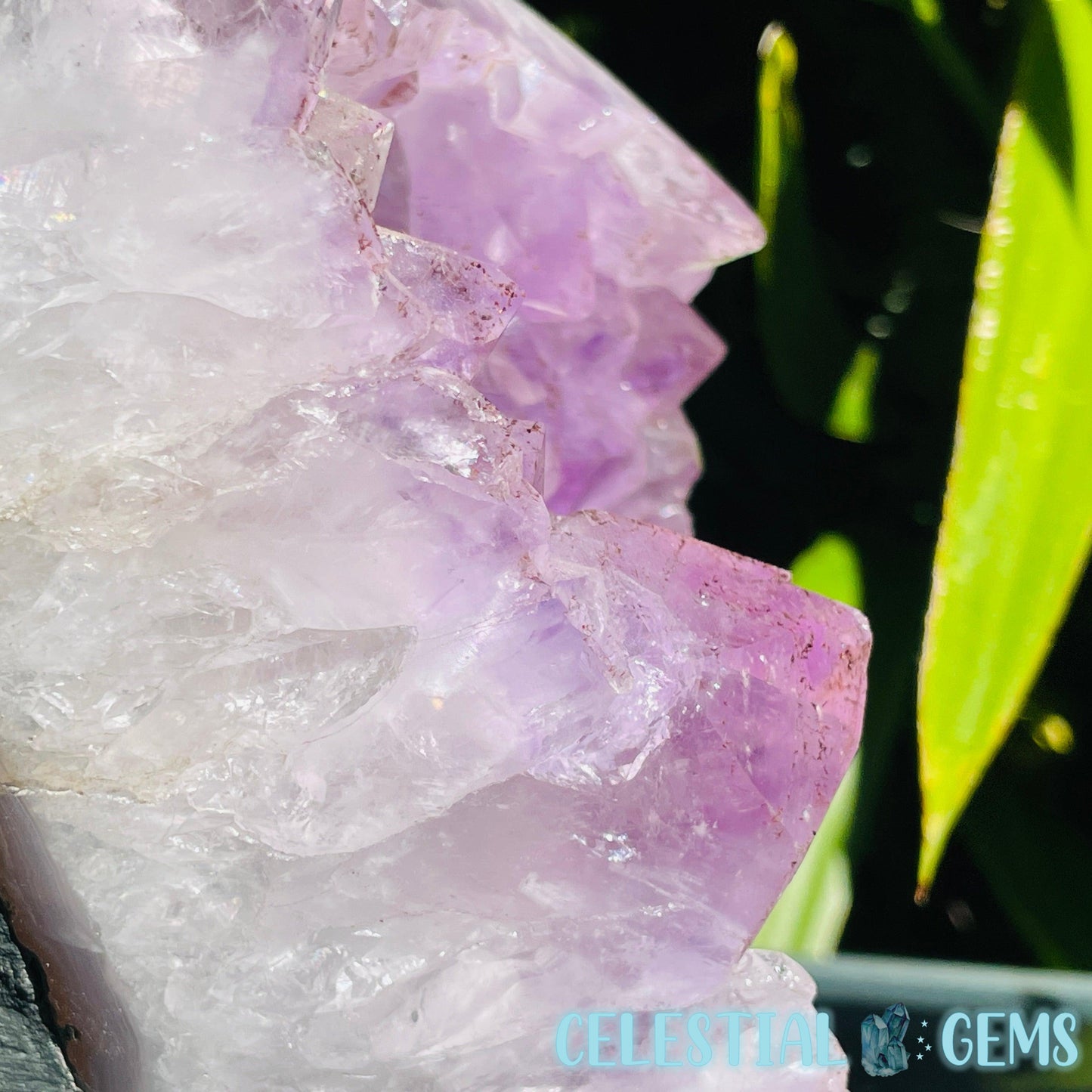 Amethyst Large Polished Standing Cluster with Concrete Base