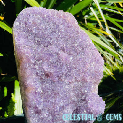 Amethyst Large Polished Standing Cluster with Concrete Base