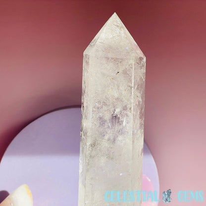 Rainbow Flash Clear Quartz Large Tower