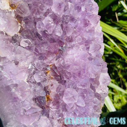 Amethyst Large Polished Standing Cluster with Concrete Base