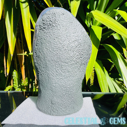 Amethyst Large Polished Standing Cluster with Concrete Base