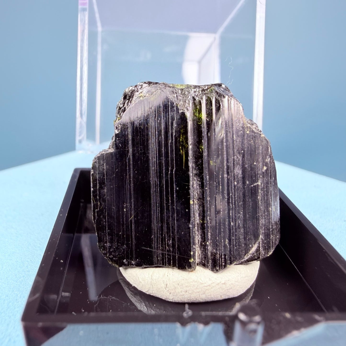 Gem Epidote Crystal Specimen in Box